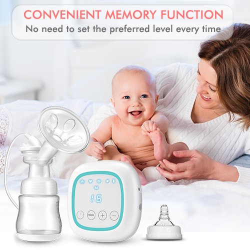 Double Breast Pump – Electric Breast Pump with 4 Modes and 16 Adjustable Suction Levels, USB Charging Quiet Breast Pump Kit with Two Hygienic Milk Bottles, Hands Free, Pump Anytime Anywhere - Thumbnail 6