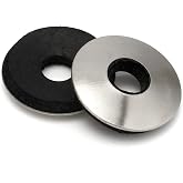 MewuDecor #12 x 1 Neoprene EPDM Bonded Sealing Washers, Stainless Steel 18-8 (304), 100 PCS