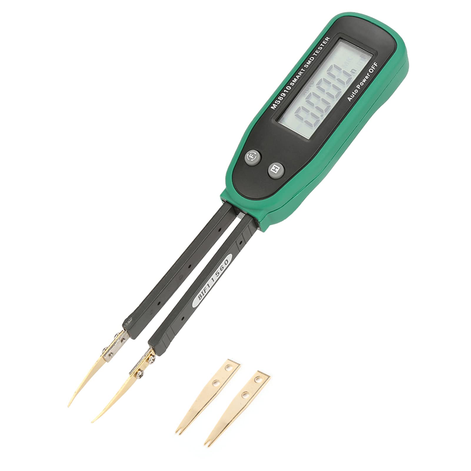 Oumefar Smart Digital Tweezers SMD Handheld Resistance Capacitance Tester Multimeter Inductance Meter Auto Scanning 3000 Counts (Bbattery Not Included)