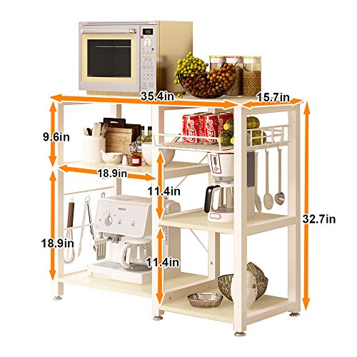 Soges 3Tier Kitchen Baker’s Rack Utility Microwave Oven Stand Storage