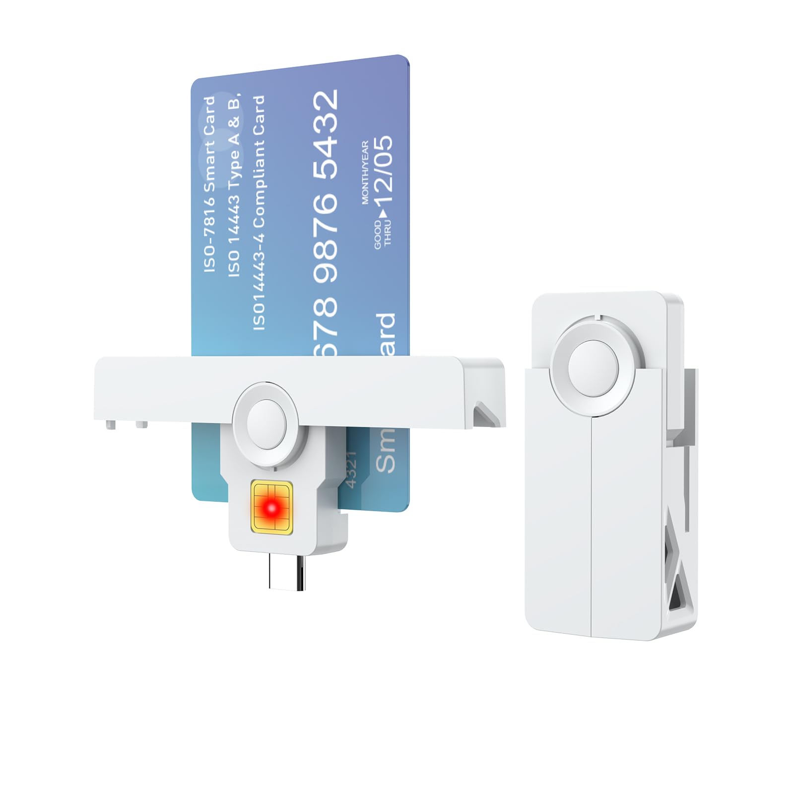 Sd Card Reader Usb C USB-A & USB-C 7-in-1 CAC Smart Card Reader ...