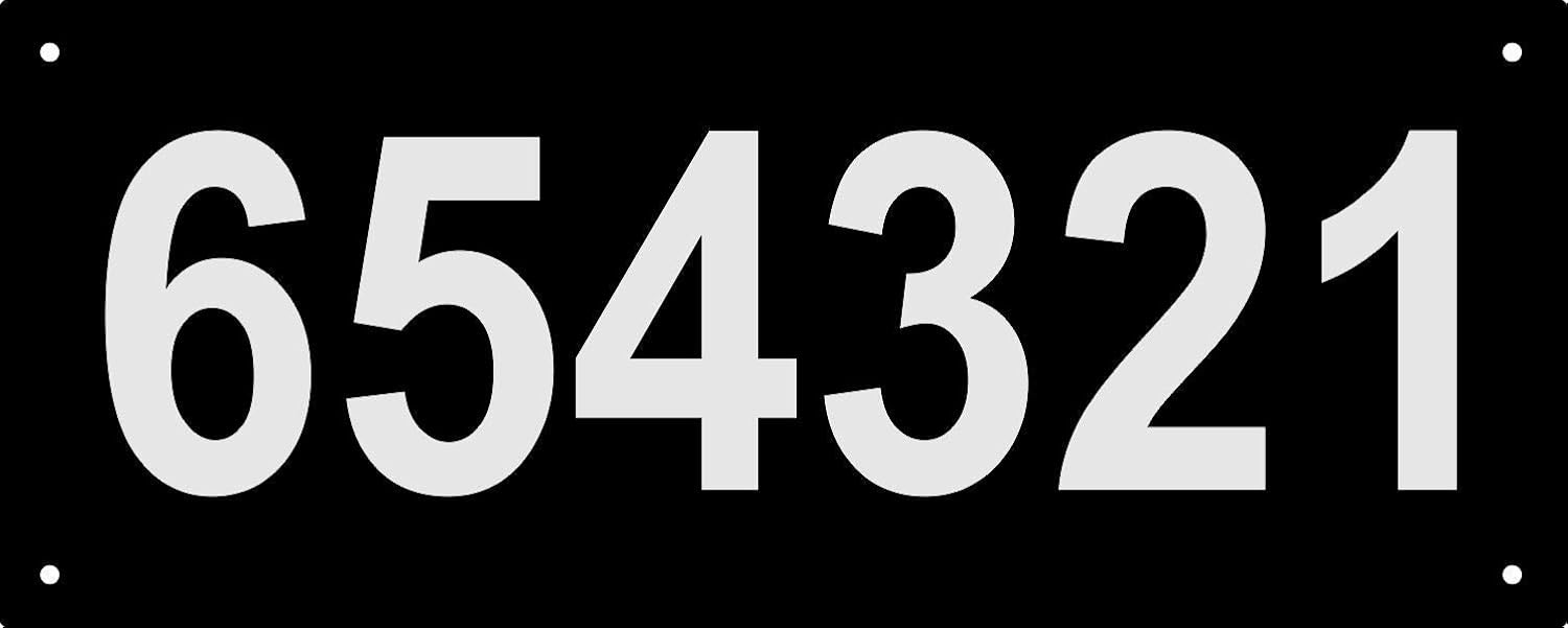 Address Signs - Reflective Address Sign - Custom 911 House Number Address Plaque - Displays Up To 6 Digits - Made in USA - P3312