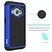 J1 2016 Case, Galaxy Amp 2 Case, Galaxy Express 3 Case, OEAGO [Shockproof] [Impact Protection] Hybrid Dual Layer Defender Protective Case Cover for Samsung Galaxy Amp 2 / J1 2016 / Express 3 - Blue