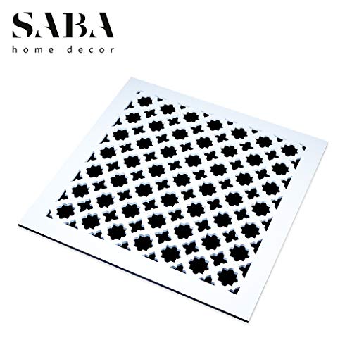 Saba Air Vent Cover Grille Acrylic Plexiglass 6" x 6" Duct Opening (8