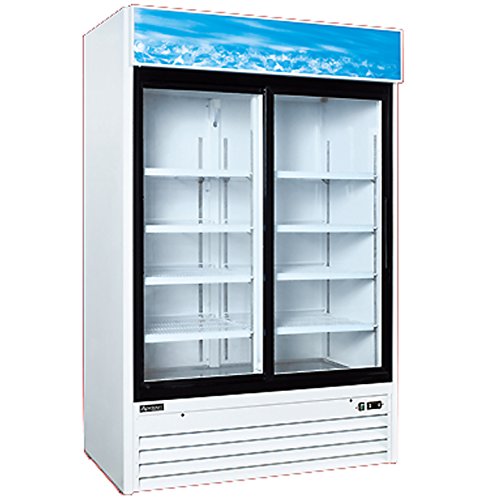 Click Here to See More Images 2 Glass Door 8 Shelves Refrigerator G1.2YM2F Slide NSF