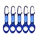 5 Pack Silicone Water Bottle Holder Hook W/Key Ring - Hanging Buckle Mineral Water Bottle Clip Drink Holder Buckle for Outdoor Camping Hiking Traveling