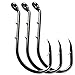 Octopus Fishing Hooks, 50pcs Barbed Bait Holder Fishing Jig Hook Offset Circle Hooks Baitholder Hook for Freshwater Saltwater Carbon Steel Hook 2 Barb Holders Size: 1/0 6/0