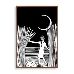 Framed Canvas Wall Art Modern Geometric Pattern Canvas Prints Home Artwork Decoration for Living Room,Bedroom - 16x24 inches