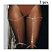 Women Sexy Rhinestone Leg Chain Body Chain Jewelry Thigh Leg Chain Jewelry for Party Beach Accessories