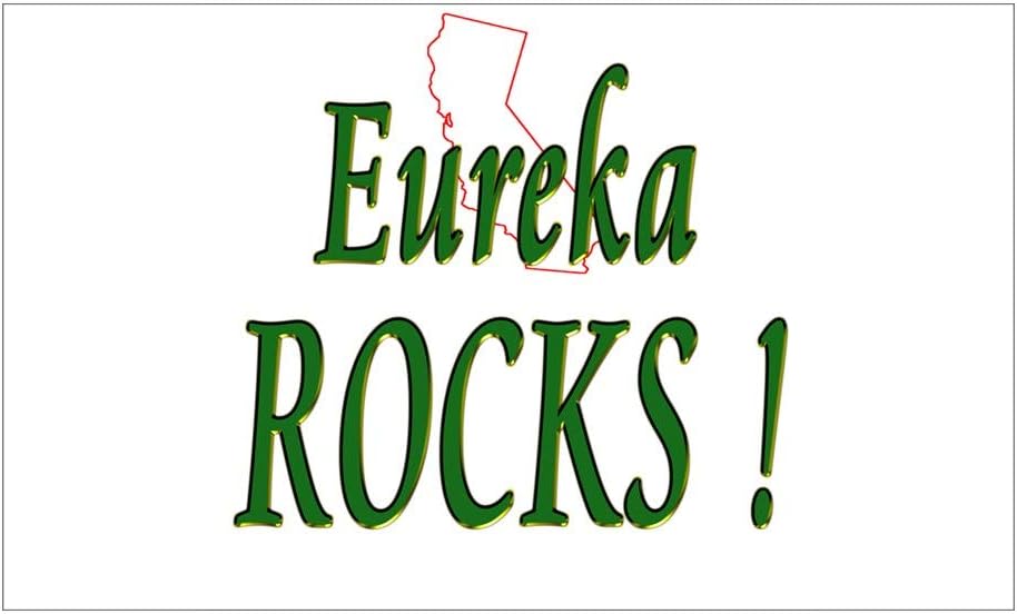 CNW Studio Eureka Rocks ! Decal Vinyl Bumper Sticker 5"
