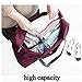 Travel Bag with High Capacity Foldable Storage Duffle Bag for Men Women (Red)