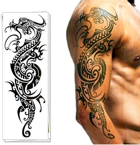 Tatouage Imperméable à Leau Plein Bras Autocollant Fleur