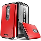 DROID Turbo 2 Case, Evocel® [Dual Layer Series] Hybrid Armor Protector Case For Motorola DROID Turbo 2 ( XT1585 / 2015 Release / Kinzie) - Retail Packaging, Fire Engine Red