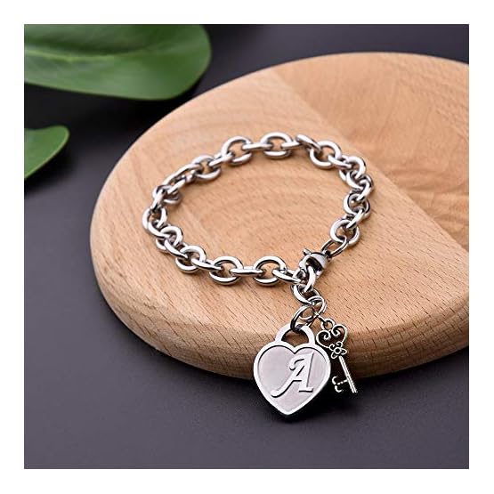 M-MOOHAM-Heart-Initial-Bracelets-for-Women-Gifts-Engraved-26-Letters-Initial-Charms-Bracelet-Stainless-Steel-Bracelet-Birthday-Christmas-Jewelry-Gift-for-Women-Teen-Girls M-MOOHAM-Heart-Initial-Bracelets-for-Women-Gifts-Engraved-26-Letters-Initial-Charms-Bracelet-Stainless-Steel-Bracelet-Birthday-Christmas-Jewelry-Gift-for-Women-Teen-Girls