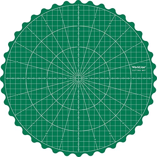 WORKLION Rotary SelfHealing Cutting Mat 14x14 Inch Round Rotating