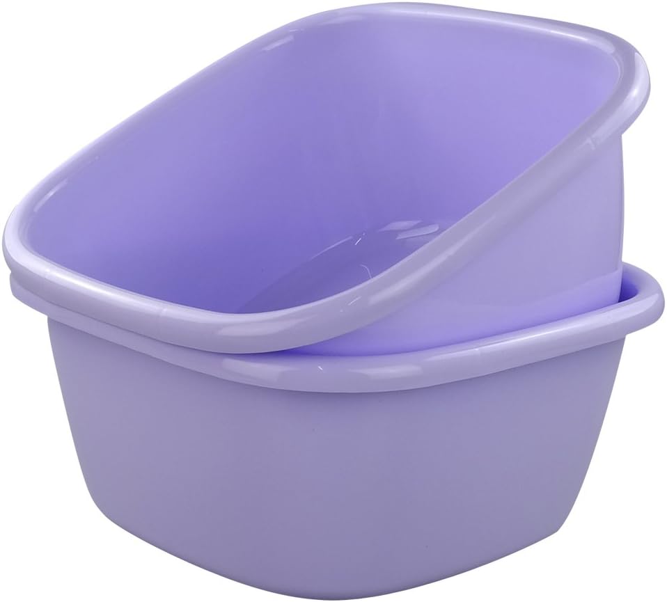 Jekiyo 16 Qt Purple Wash Basin, Large Plastic Tubs, 2-Pack: Health & Personal Care