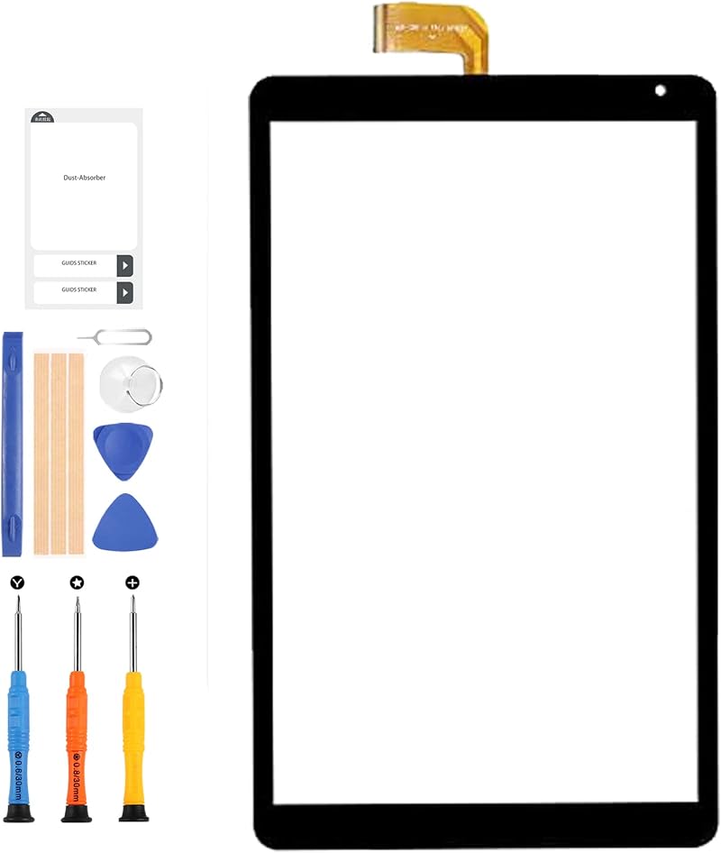 LADYSON 10.1" Screen Replacement for MJK-1261-V1 Touch Screen Digitizer Full