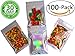 100 Smell Proof Mylar Bags - 4x6 inch Holographic Rainbow Color Resealable Clear Ziplock Food Safe Plastic Aluminum Material (4x6 in, Holographic Rainbow) - by BEST Designs