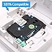 Fimax Compatible Label Tape Replacement for Brother TZe-231 TZe231 P-touch PTD210 PTH110 PTD600 PT-400 Cube Label Makers (12mm 0.47 Black on White,2PK)
