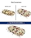 JAVOedge Beige Owl Fabric Print Eyeglass Clam Shell Style Case with Bonus Mircofiber Cleaning Cloth