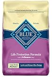 Blue Buffalo Life Protection Formula Large Breed Dog Food – Natural Dry Dog Food for Adult Dogs – Lamb and Brown Rice – 30 lb. Bag