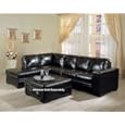 51hXxMkwmLL. SL160 AA115  Contemporary Leather Media Sectional Sofa