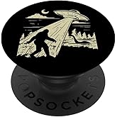 UFO Bigfoot Sasquatch Lochness Monster Alien Funny Believe PopSockets Adhesive PopGrip