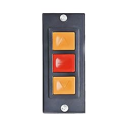 AC 600V 3A Rolling Door Up Down Stop 3 Button Black
