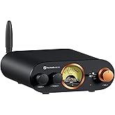 Fosi Audio MC101 Bluetooth Stereo Amplifier Home Audio Component Mini Amp with VU Meter 2 Channel HiFi Receiver for Passive S