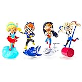 DC Super Hero Girls Mini Figure -- 4 Figure Set Featuring Supergirl, Batgirl, Wonder Woman and Harley Quinn (Minifigures Pack)