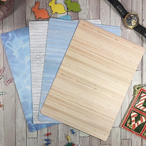 Hatinkaart - Letterhead Paper – 60 Pack – Set of 4 Different Design Double-Sided Sheets – 8.2" x 11.6" - type A