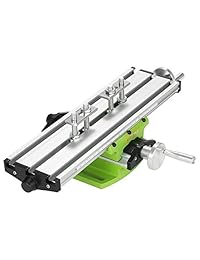 Multifuncional, mesa de trabajo de fresado, mesa cruzada, máquina de fresado, mesa de perforación deslizante para banco, taladro ajustable, X-Y