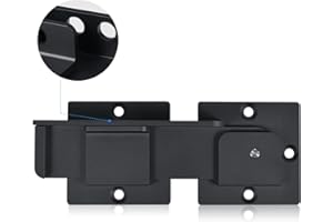 Steinwhale 7.5" Flip Gate Latch Lock with Padlock Holes, 4mm Heavy Duty Aluminum Alloy Door Latch for Outdoor Wooden Fence, Swing and Sliding Open Gate, Double Gate, Barn Door, Shed, Vinyl Fence, Yard