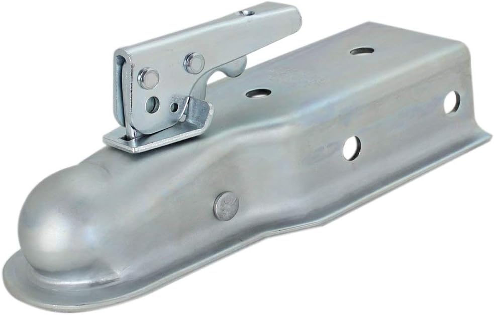 Quick Products QP-HS3025Z Zinc Trigger-Style Trailer Coupler - 2" Ball, 3" Channel - 3,500 lbs.