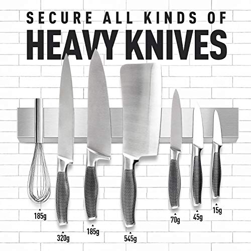 HOMEMAXS 16 Inch Knife Holder, Stainless Steel Knife