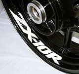 AFBA Kawasaki ZX10R Inner Rim Motorcycle Sticker Decal Stripe Gloss White