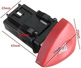 Caliwill Hazard Warning Switch Button Triangle for Renault Espace Laguna Vivaro view 6