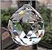 JABUX 40mm Clear Crystal Ball Prisms Pendant Feng Shui Hanging Faceted Prism Balls (Transparent)