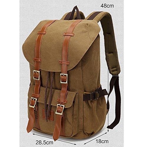 Fresion Sac à dos avec 2 Poches Latérales pour Randonnée Scolaire Sac pour 14 pouces Ordinateur Portablepour Homme et Femme（Nylon Noir）