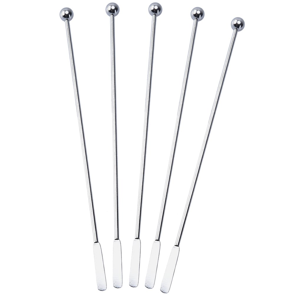 Uarter Swizzle Sticks Metal Stirrer Stainless Steel Mixing Cocktail