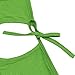 Ranphee Green Summer T Shirt Women Short Sleeve Cold Shoulder Loose Fit Pullover Casual Top