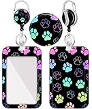 Plifal Badge Holder with Retractable Reel, Paw