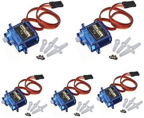 Ybee 5x Pcs SG90 Micro Servo Motor Mini SG90 9g Servo For RC Helicopter Airplane Car Boat Robot controls