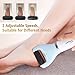 Ovonni Electric Foot Callus Remover with Manual Foot File Rasp - Battery Operated Pedicure Shaver for Removing Dead, Hard, Cracked Skin with 3 Interchangeable Rollers and 2 Speeds