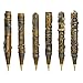 Design Toscano CL96840 Industrial Steampunk Sculptural Ink Transport Pen Collection,Antique Gold