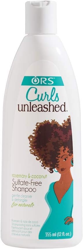 Curls Unleashed Rosemary and Coconut Sulfate-Free Shampoo, 12 oz (Pack of 2)