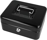 Westcott Lockable Cash Box 20 cm Black with 2 Keys E-51001 view 1