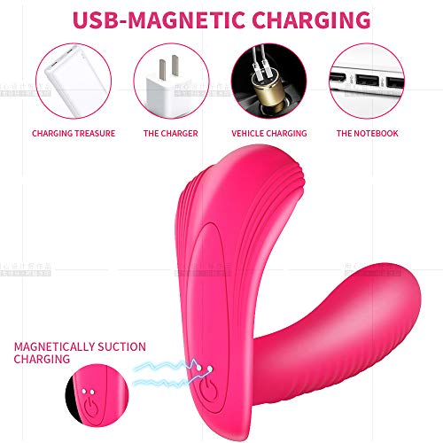 Heating Vibrating Wand Massager Wireless Mini Whisper Quiet, USB Rechaegeable 10 Vibration Personal Massager Deep Waterproof Body Massage for Bedroom, Patio, Garden, Gate, Yard or Party