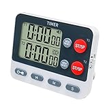FCXJTU Digital Dual Kitchen Timer, 2 Groups Cycle