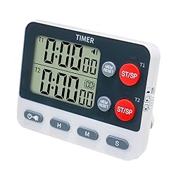 FCXJTU Digital Dual Kitchen Timer, 2 Groups Cycle